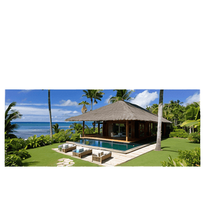 Luxurious Beachfront Villa PNG ruo PNG