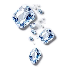 Luxurious Falling Diamonds Png Hqs PNG Image