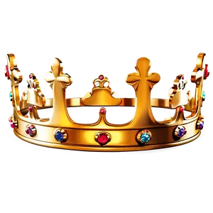 Luxurious Golden Crown Png Auh PNG Image