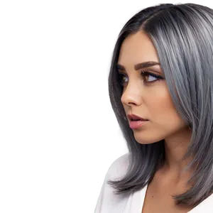 Luxurious Grey Hairstyle Png 57 PNG Image