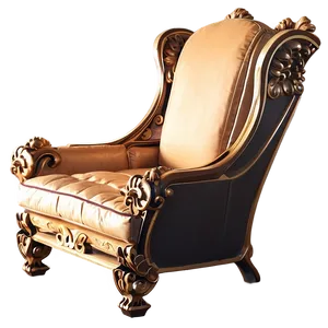 Luxurious King's Lounge Chair Png Yjf PNG Image