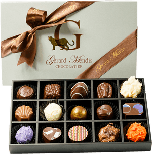 Luxury Assorted Chocolates Box PNG image with transparent background