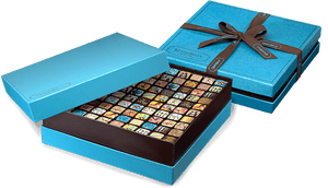 Luxury Assorted Chocolates Gift Box PNG image with transparent background