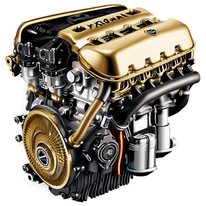 Luxury Car Engine Detail Png Npl PNG Image