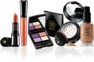 Luxury Cosmetics Collection Display PNG Image