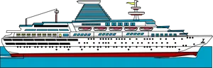 Luxury Cruise Liner Illustration PNG Image