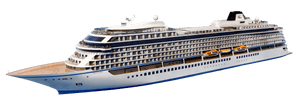 Luxury Cruise Liner Isolated PNG image with transparent background