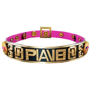 Luxury Designer Dog Collar PNG Image