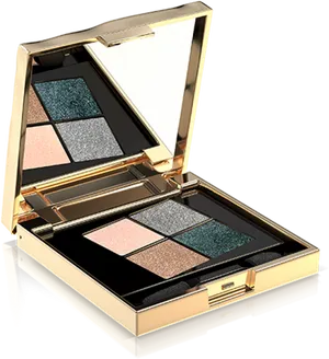 Luxury Eyeshadow Quad Palette PNG Image