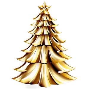 Luxury Gold Christmas Tree Design Png 06282024 PNG Image