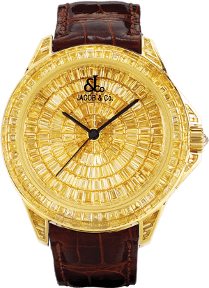 Transparent Diamond Watch Png - Jacob & Co Watch Gold, Png Download PNG with transparent background