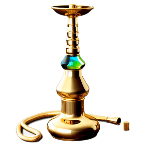Luxury Gold Hookah PNG maf78 PNG