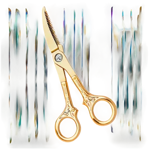 Luxury Gold-plated Hair Shears Png Wby67 PNG Image