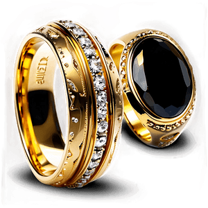 Luxury Gold Rings PNG jhe85 PNG with transparent background