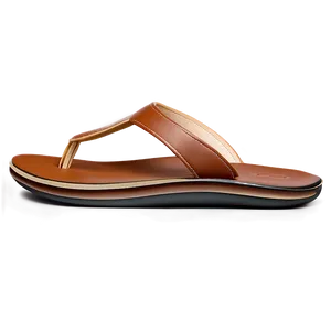 Luxury Leather Flip Flop Png Aad PNG Image