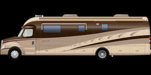 Luxury Motorhome Side View PNG image with transparent background