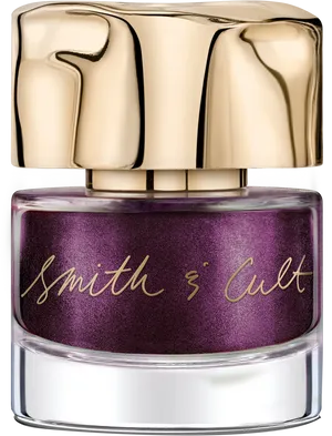 Luxury Purple Nail Polish Bottle PNG Image