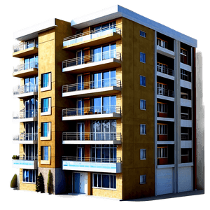 Luxury Residential Building PNG yqy44 PNG image with transparent background