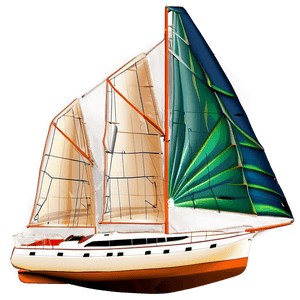 Luxury Sailboat at Sunset PNG 62 PNG