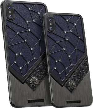 Luxury Scorpio Themed Smartphone Cases PNG Image