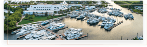 Luxury Yacht Marina Aerial View PNG with transparent background