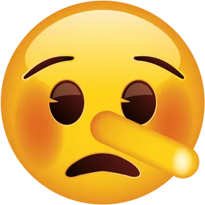 Lying Face Emoji PNG Image