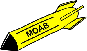 M O A B Bomb Graphic PNG Image