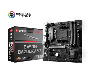 B450m Bazooka V2 - Motherboard Msi Am4 B450m Bazooka, HD Png Download PNG image with transparent background