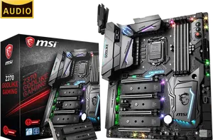 M S I Z370 Godlike Gaming Motherboard PNG Image