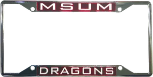 M S U M Dragons License Plate Frame PNG Image