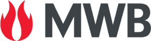 M W B Logo Flame Design PNG image with transparent background