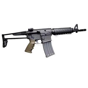 M16 Rifle Flat Design Png Vwm46 PNG Image