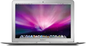 Mac Book Air Galaxy Wallpaper PNG Image