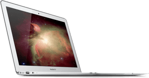 Mac Book Air Side View PNG image with transparent background