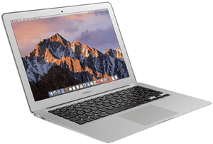 Mac Book Air Silver Open PNG image with transparent background