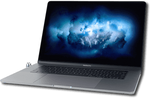 Mac Book Pro Cloud Wallpaper PNG image with transparent background