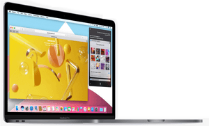 Mac Book Pro Dual Display Setup PNG image with transparent background