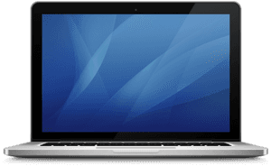 Mac Book Pro Front View PNG image with transparent background