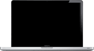 Mac Book Pro Front View PNG image with transparent background