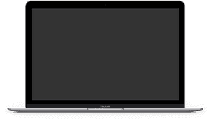 Mac Book Pro Front View PNG image with transparent background