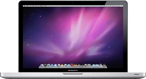 Mac Book Pro Front View PNG image with transparent background