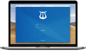 Mac Book Pro Login Screen PNG image with transparent background