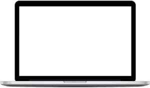 Mac Book Pro Mockup Template PNG image with transparent background