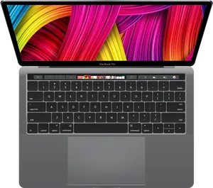 Mac Book Pro Open Display PNG Image