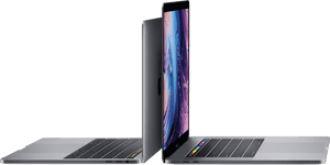 Mac Book Pro Openand Closed View PNG image with transparent background