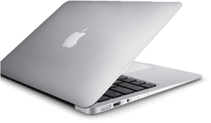 Mac Book Pro Partial View PNG image with transparent background