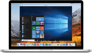 Mac Book Pro Running Windows10 PNG image with transparent background