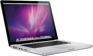 Mac Book Pro Side View PNG image with transparent background