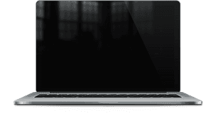 Mac Book Pro Silver Front View PNG image with transparent background