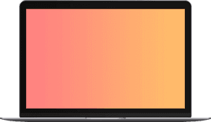 Mac Book Prowith Colorful Screen PNG image with transparent background